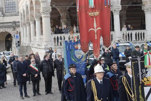 L'assessore regionale alla Sicurezza, Pierpaolo Roberti, durante la celebrazione dell'undicesima Festa della Polizia locale, celebrata per la prima volta a Udine in occasione della ricorrenza di San Sebastiano, santo patrono del Corpo.